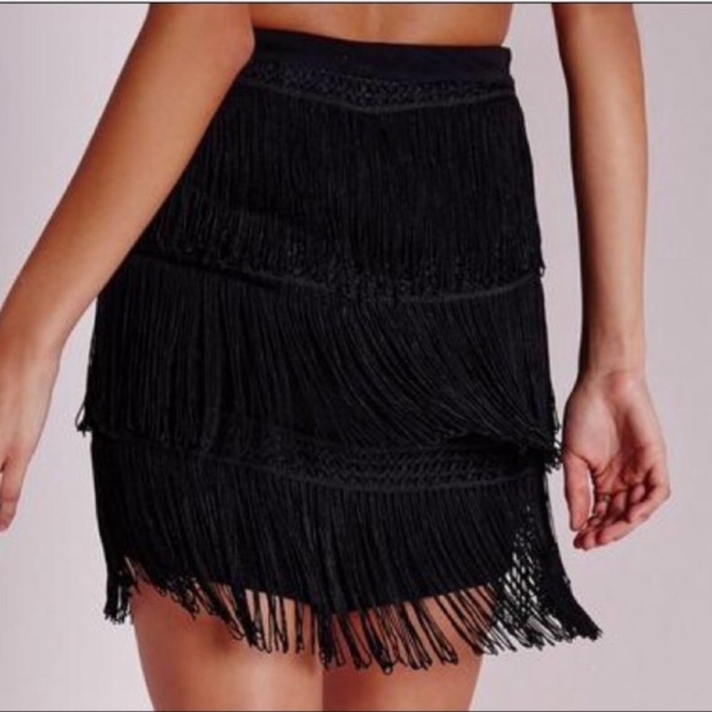 Haute Hippie Fringe Skirt sz. XS